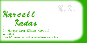 marcell kadas business card