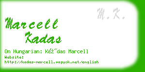 marcell kadas business card